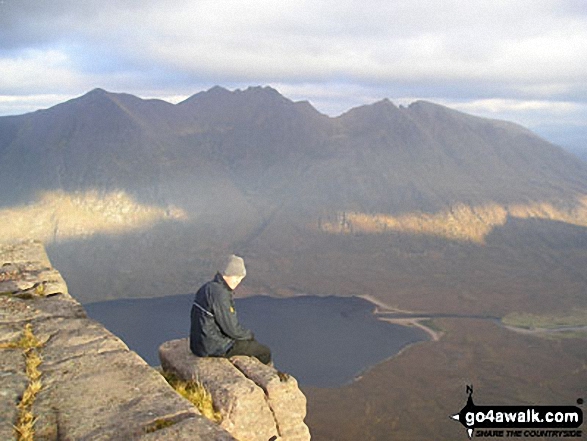 Mark Moynagh on Beinn Dearg Mor in The Dundonnell and Fisherfield Hills Highland Scotland