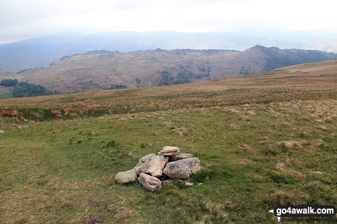 Walk c278 High Tove, Ullscarf and Great Crag from Watendlath - Small cairn on High Tove