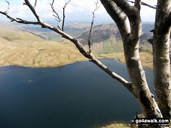 Stickle Tarn from half-way up Jake's Rake, Pavey Ark 