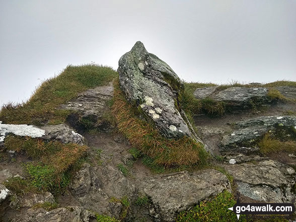 Meall Garbh (Meall nan Tarmachan) summit rock 