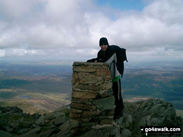 Walk cw108 Carnedd Moel Siabod from Plas y Brenin, Capel Curig - William Golder on Carnedd Moel Siabod