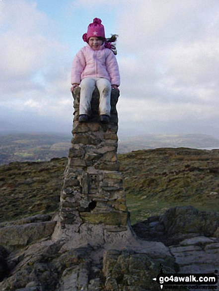 Connie Mcmahon Aged 3 on Gummer's How in The Lake District Cumbria England