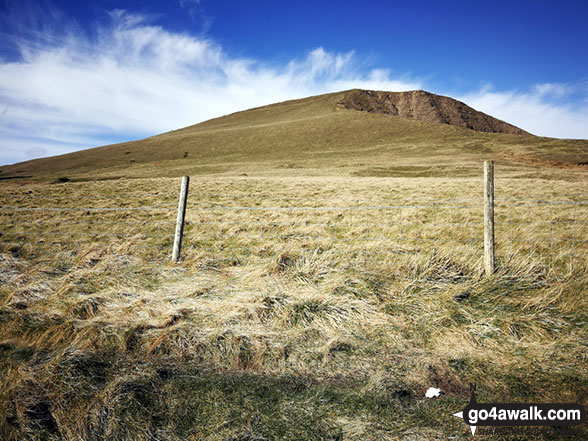 Walk d123 Mam Tor via Cavedale from Castleton - Approaching Mam Tor