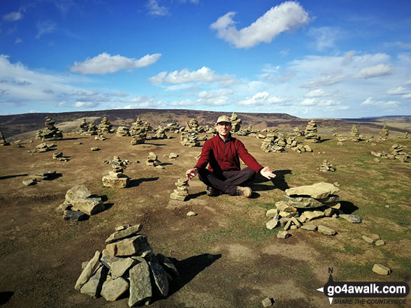 Me on the summit of Mam Tor 