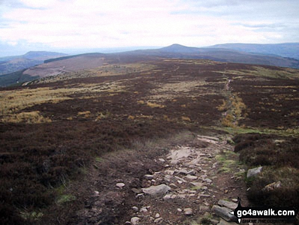 Walk po153 Pen Cerrig-calch and Waun Fach from Nuadd-fawr - Waun Fach from the Pen Twyn Mawr ridge