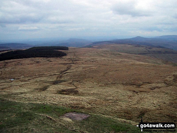 Walk po129 The Grwyne Fechan Round - The Pen y Gadair Fawr ridge