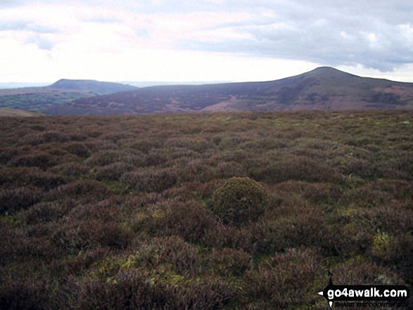 Waun Fach and Pen y Gadair Fawr from Crug Mawr