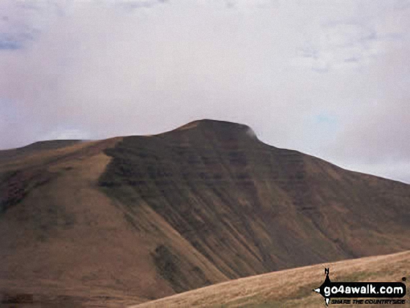 Walk po146 Cribyn and Fan y Big from Pont y Caniedydd - Pen y Fan from Cribyn