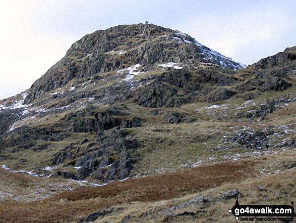 Walk c208 Harrison Stickle and High Raise from The New Dungeon Ghyll, Great Langdale - Sergeant Man summit