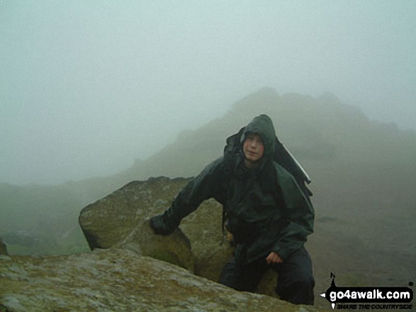 My son Jeremy on Claybank in The North York Moors National Park North Yorkshire England