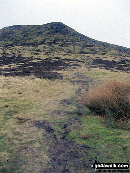 Walk d170 Kinder Downfall and Kinder Low from Bowden Bridge, Hayfield - The path up Kinderlow End from near Three Knolls