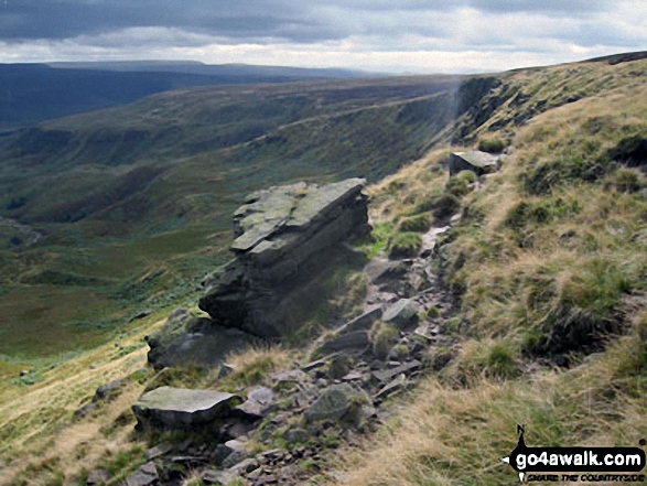 The Pennine Way on Black Chew Head (Laddow Rocks)