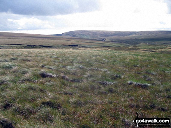 Looking back to Black Chew Head (Laddow Rocks) from The Pennine Way on Dun Hill