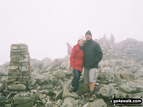 Me & Alex on Scafell Pike in The Lake District Cumbria England