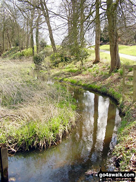 Walk ch134 The River Bollin, Styal Country Park and Quarry Bank Mill from Wilmslow - The River Bollin near Ross Mill