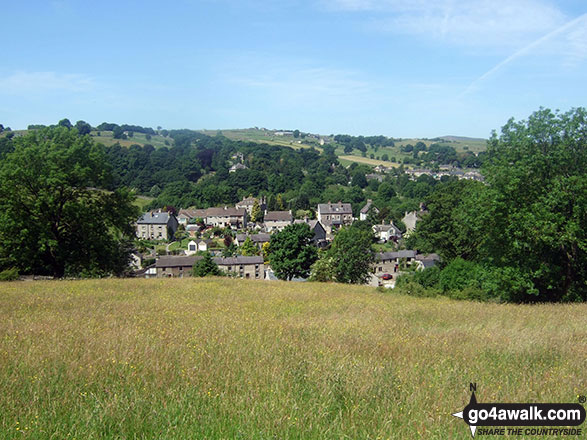 Walk d223 Durham Edge, Great Hucklow and Little Hucklow from Bradwell - The village of Bradwell from The Bradwell Hills