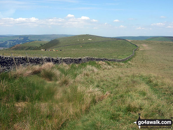 Walk d155 Great Hucklow, Tideswell Moor and Bradwell Moor from Bradwell - Crossing Abney Moor