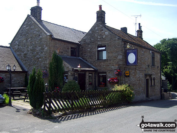 Walk d155 Great Hucklow, Tideswell Moor and Bradwell Moor from Bradwell - The Queen Anne Inn, Great Hucklow