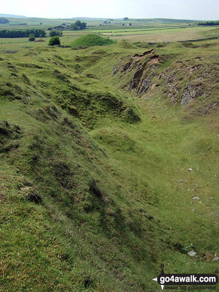 Walk d335 Longstone Edge from Great Longstone - Tideslow Rake W of Great Hucklow