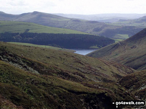 Walk d321 Mill Hill and Middle Moor from Hayfield - Looking down William Clough