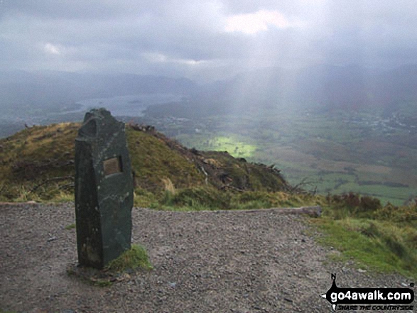 Derwent Water from Dodd (Skiddaw) summit