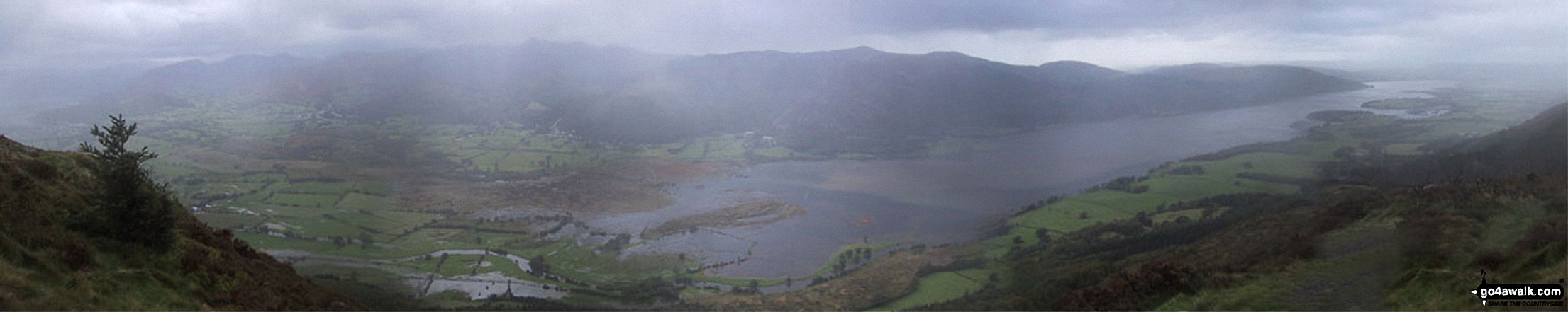 Walk c315 Carl Side and Dodd (Skiddaw) from Dodd Wood - *Bassenthwaite Lake from Dodd (Skiddaw)