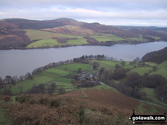 Walk c155 The Knott and Place Fell from Patterdale - Sandwick and Ullswater from High Dodd (Sleet Fell)