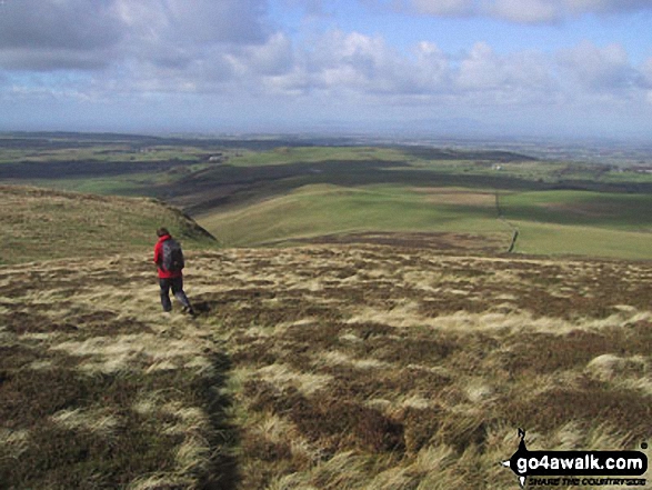 Walk c290 Binsey from Over Water - North to The Solway Firth from Binsey