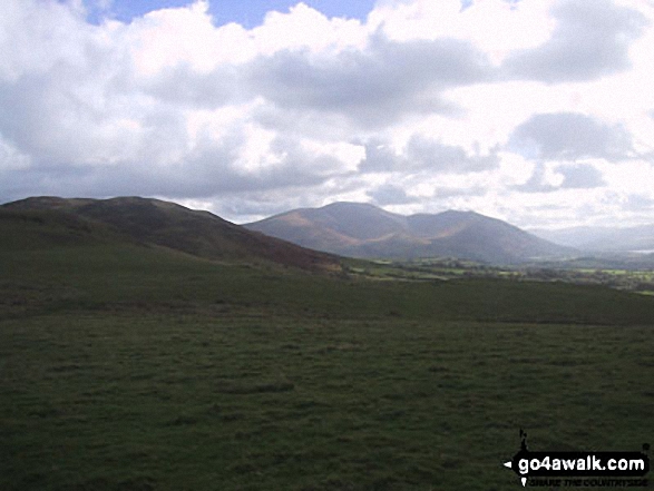 Walk c290 Binsey from Over Water - Skiddaw from Whittas Park, North of Binsey