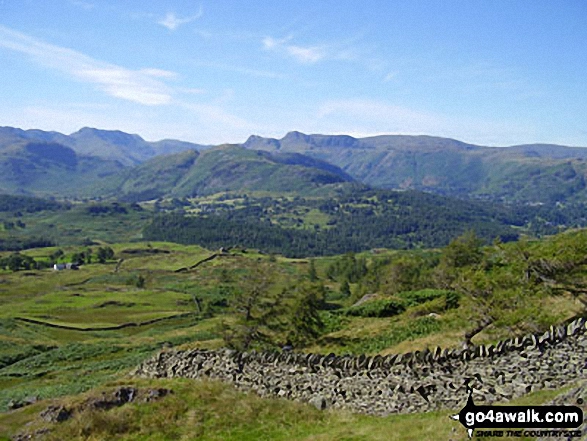 Wetherlam and Pike of Blisco (Pike o' Blisco) from Black Fell (Black Crag)