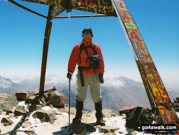 Me on Mt Toubkal in   Morocco