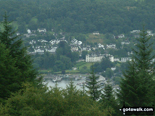 Bowness-on-Windermere from Claife Heights (High Blind How) 