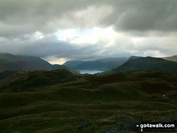 Walk c433 The St John's in the Vale Skyline from Legburthwaite - Thirlmere from High Rigg