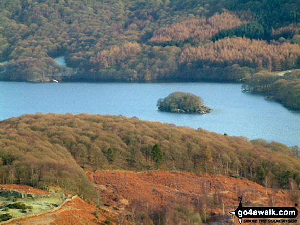 Walk c140 Beacon (Blawith Fells) from Brown Howe - Peel Island and Coniston Water from Beacon (Blawith Fells)