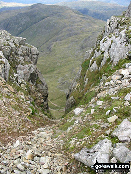 Walk c194 Scafell Pike from The Old Dungeon Ghyll, Great Langdale - Seathwaite Fell from Great End (Scafell Massif)