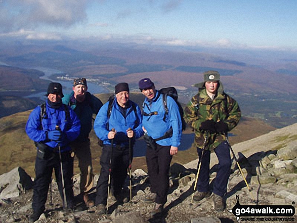 Me, Roger, Ken, Alan and young Tom on Ben Nevis 