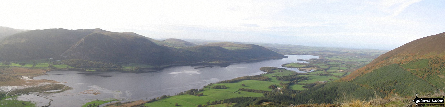 Walk c327 Dodd (Skiddaw) from Dodd Wood - *Barf and Crummock Water from Dodd (Skiddaw)