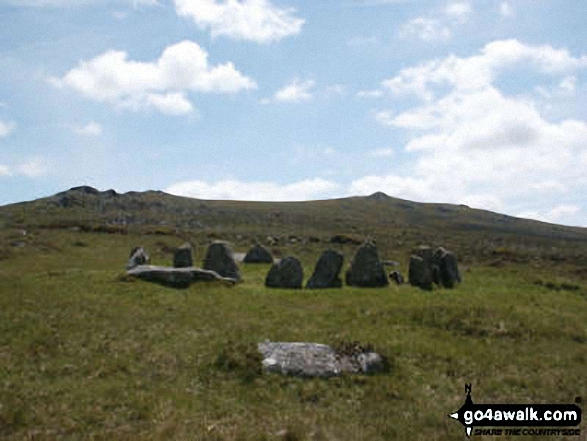 Walk de143 Steeperton Tor and Cosdon Tor from Belstone - Nine Stones Stone Circle