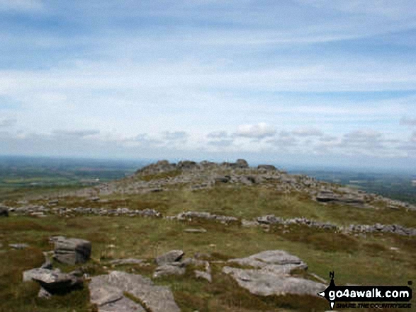 Walk de143 Steeperton Tor and Cosdon Tor from Belstone - Higher Tor