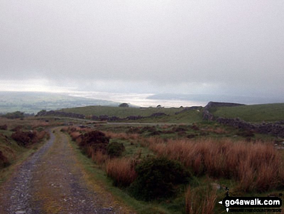 Tremadog Bay from the lower slopes of Moel Ysgyfarnogod as the mist starts to lift