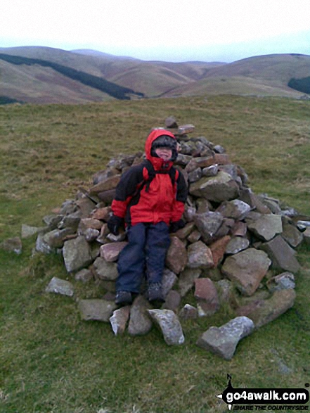 On the summit of Great Hetha in the College Valley 