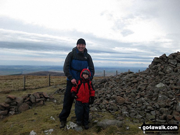 Myself and James on Hedgehope Hill summit