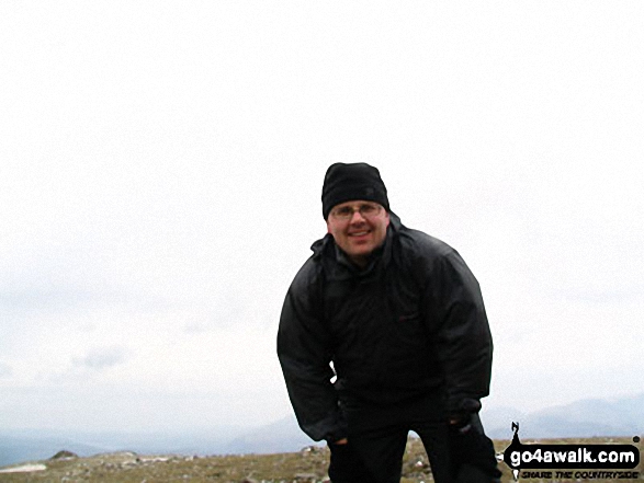 Me on Red Screes in The Lake District Cumbria England