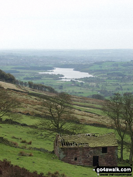 Walk s104 The Roaches from Five Clouds, Upper Hulme - Tittesworth Reservoir from The Roaches