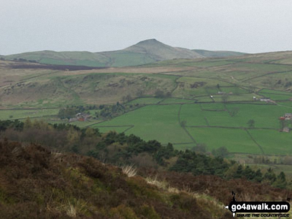 Walk s161 The Roaches and Lud's Church from Five Clouds, Upper Hulme - Shining Tor from The Roaches