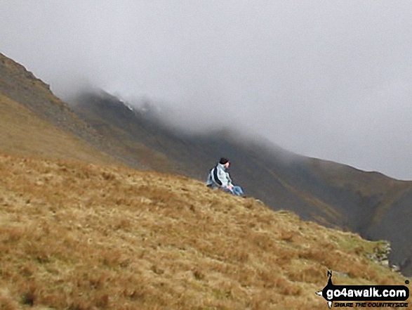 Me on Blencathra in The Lake District Cumbria England