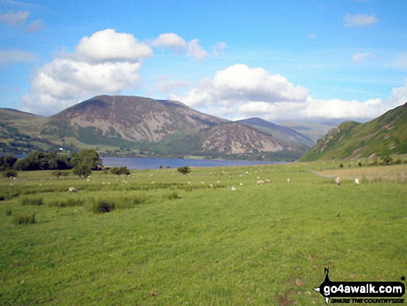 Walk c267 Haycock, Iron Crag, Lank Rigg and Grike from Ennerdale Water - Great Bourne and Bowness Knott from near Ennerdale Weir