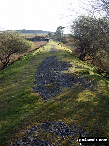 Walk gw133 Arenig Fawr (Moel Yr Eglwys), Moel Llyfnant and Gallt yDaren via the NW Ridge  from Pont Rhyd-y-Fen - Former railway line near Dol Benlas