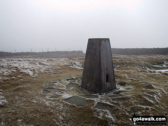 Trig point on the summit of Crag Hill 