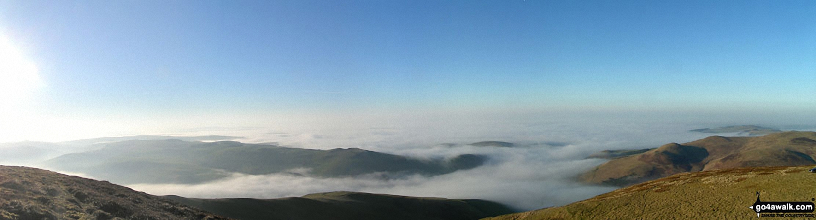 *The view South from the summit of Hownam Law